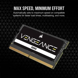 حافظه رم لپ تاپ کورسیر مدل VENGEANCE DDR5 32GBx1 4800MHz CL40
