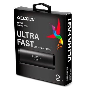 هارد SSD اکسترنال ای دیتا ADATA SE760 Black ظرفیت 512 گیگابایت