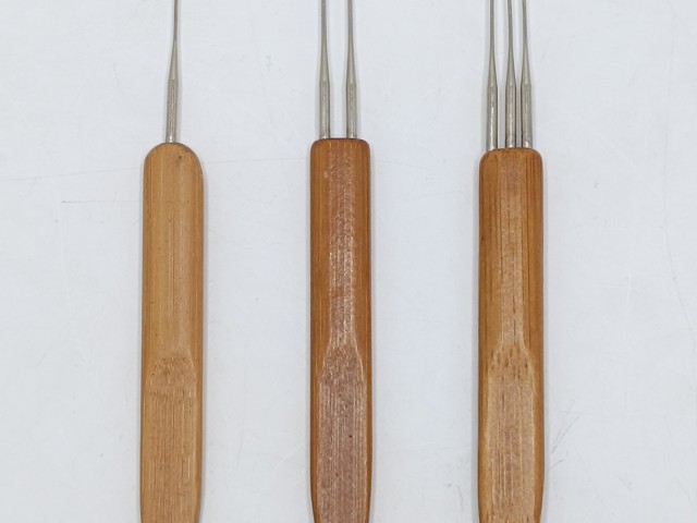 قلاب دردلاک دسته چوبی