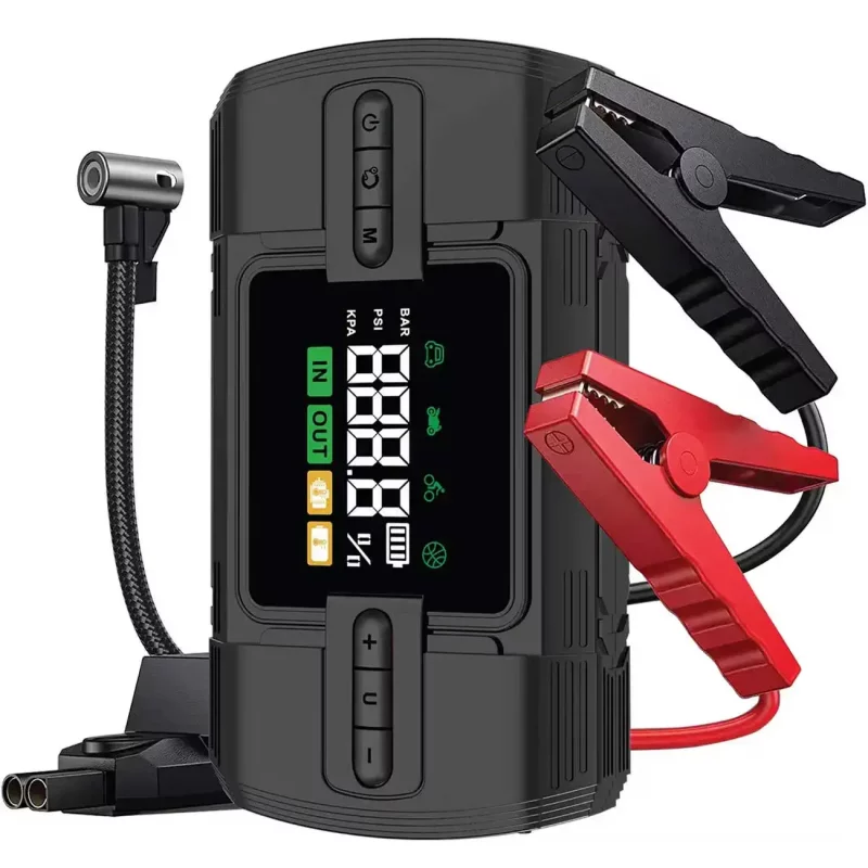 جامپ استارتر گرین لاین مدل GJS05 ظرفیت 12000 میلی آمپر ساعت به همراه پمپ باد و پاوربانک