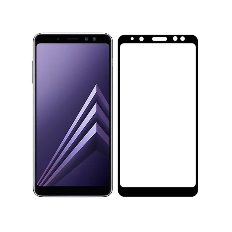 محافظ صفحه نمایش شیشه‌ ای سامسونگ Full Glass Screen Protector Samsung Galaxy A8 Plus 2018