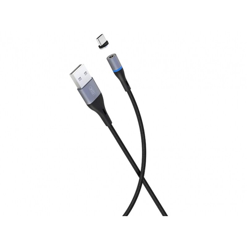 کابل شارژ سریع یواس‌بی به تایپ‌سی مگنتی ایکس‌او به طول یک متر XO Magnetic USB cable type-c NB125