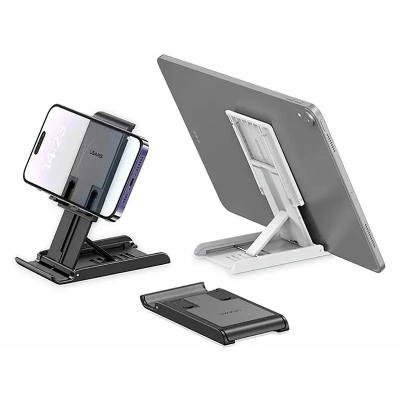 هولدر موبایل و تبلت رومیزی تاشو یوسامز USAMS US-ZJ073 Desktop Tablet Phone Holder