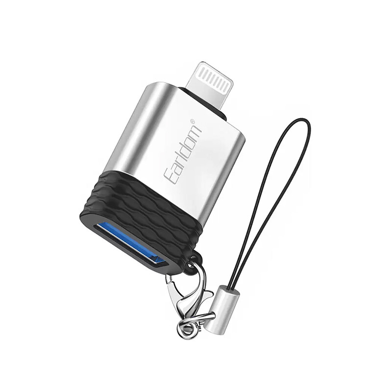 مبدل اوتی‌جی آیفون یواس‌بی به لایتنینگ ارلدام EARLDOM OTG Lightning to USB 2.0 ET-OT65