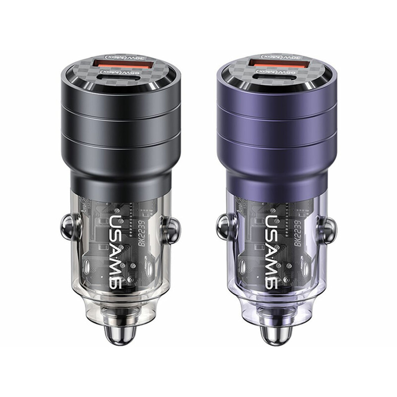شارژر فندکی فست شارژ ماشین تایپ سی 95 وات یوسامز US-CC176 C36