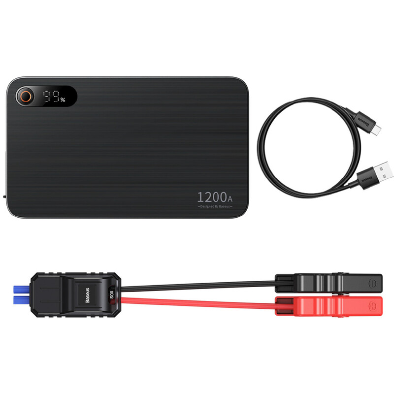 پاوربانک 12000 و جامپ استارتر خودرو بیسوس Baseus Super Energy Pro+ Jump Starter 1200A BS-CH004-2 C00245700111-001