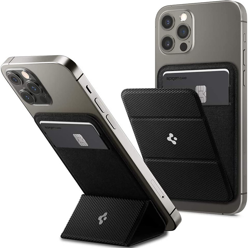جا کارتی مغناطیسی و هولدر موبایل اسپیگن Magnetic Card Wallet Smart Fold