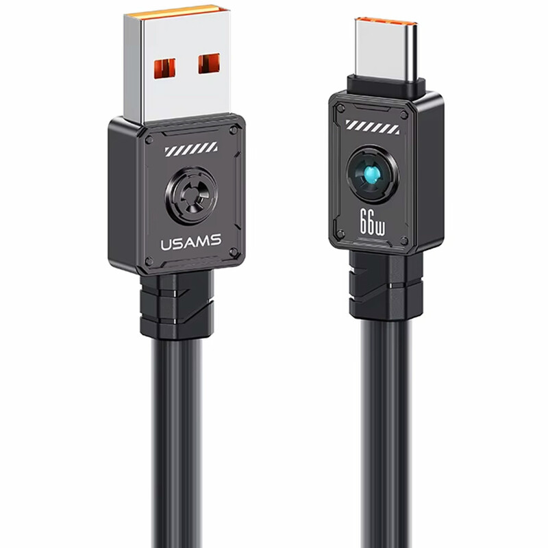 کابل تایپ سی یوسامز USAMS مدل US-SJ686 توان 66 وات 1.2 متر
