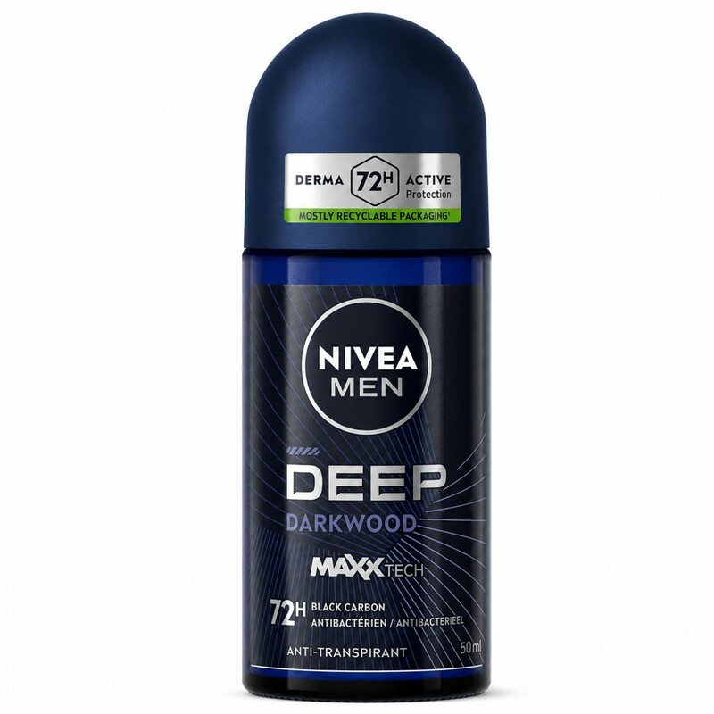 رول ضد تعریق مردانه نیوآ Deep Darkwood 72H آنتی باکتریال 50ml