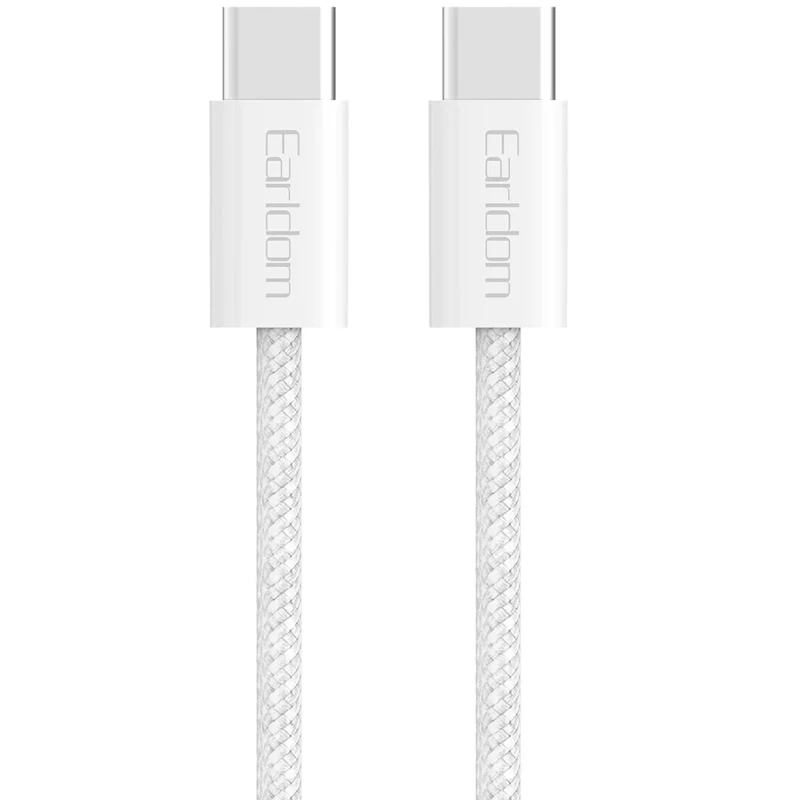 کابل دو سر تایپ سی ارلدام مدل EC-196C-C توان 60 وات 1 متر