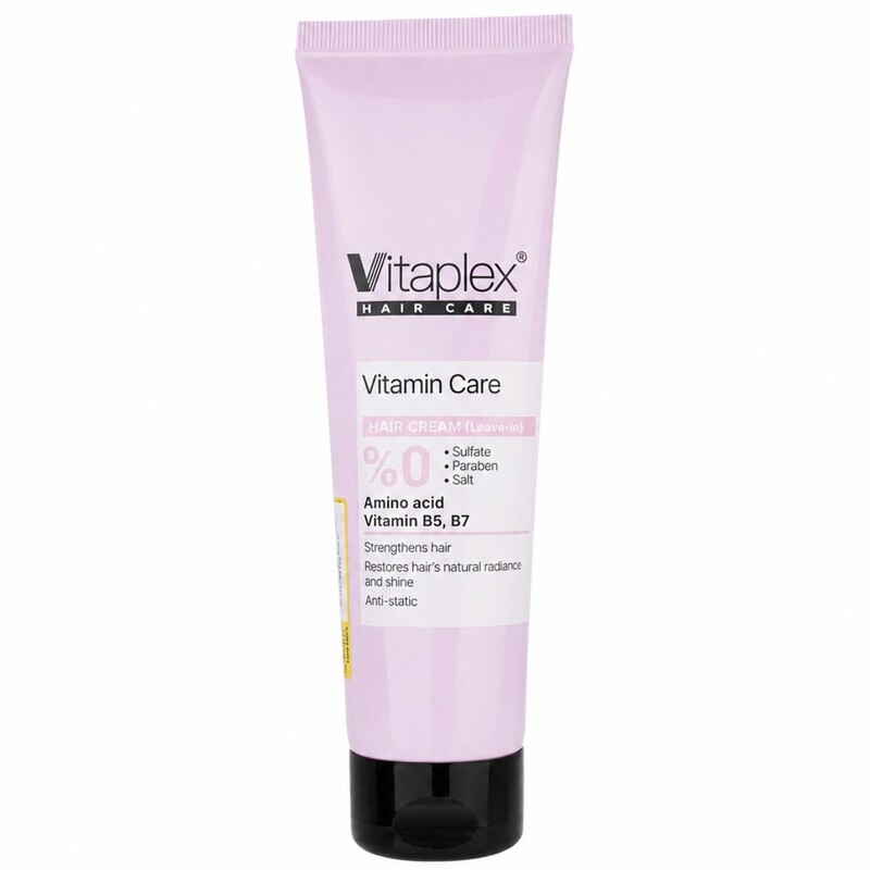 کرم مو ویتاپلکس مدل Vitamin Care فاقد سولفات مناسب موی خشک و نرمال 150ml
