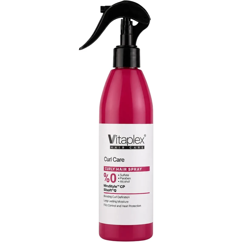 اسپری آبرسان موی فر ویتاپلکس مدل CURL CARE بدون سولفات 300ml