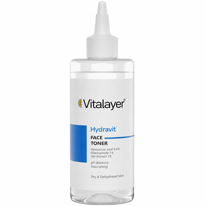 تونر صورت ویتالیر مدل Hydravit مناسب پوست خشک و کم آب 200ml