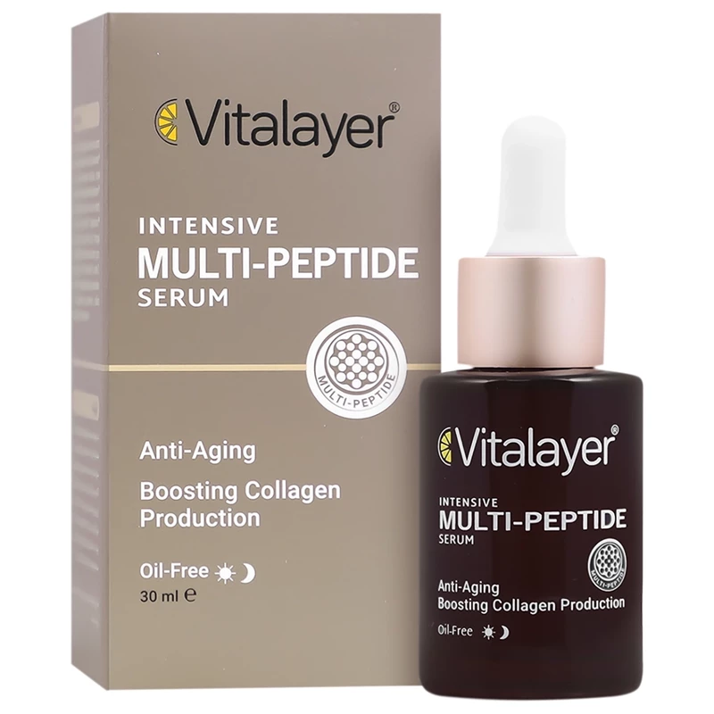 سرم مولتی پپتاید ویتالیر مدل Multi Peptide ضدچروک و جوانساز 30ml