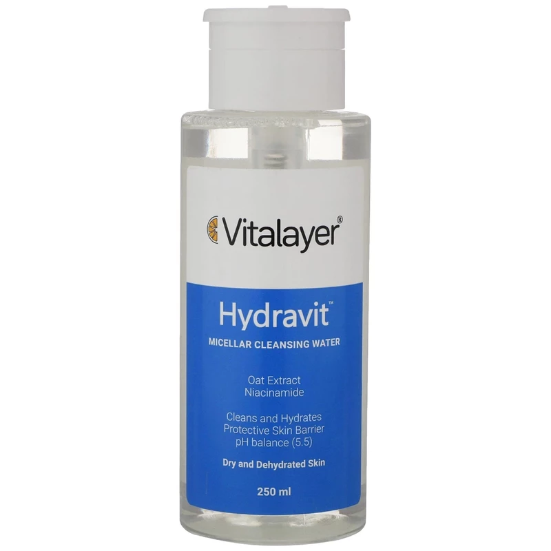 میسلار واتر ویتالیر مدل Hydravit مناسب پوست خشک حجم 250 میلی لیتر