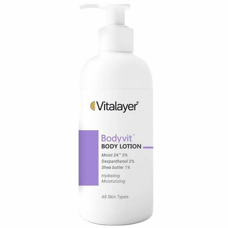 لوسیون بدن ویتالیر مدل Bodyvit مرطوب کننده 24 ساعته حجم 500ml