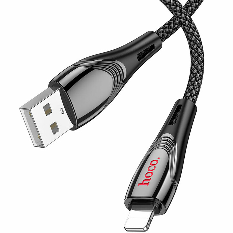 کابل لایتنینگ هوکو HOCO مدل U133 Monte جریان 2.4 آمپر 1.2 متر
