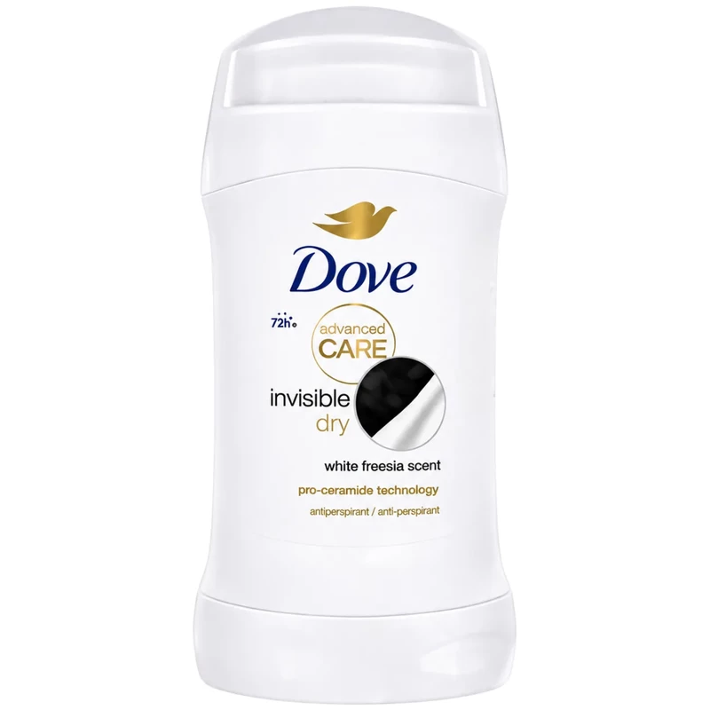 استیک ضد تعریق زنانه داو Dove مدل Invisible Dry ماندگاری 72 ساعته 50ml