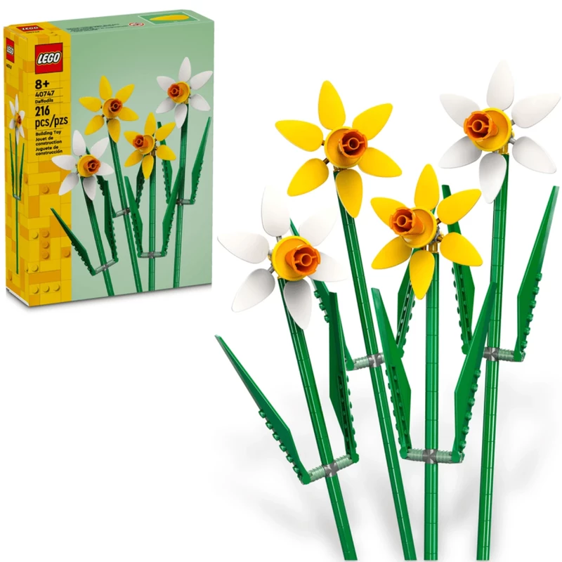 لگو دکوراتیو آیکون گل نرگس LEGO مدل 6476650 Daffodils  شامل 216 قطعه