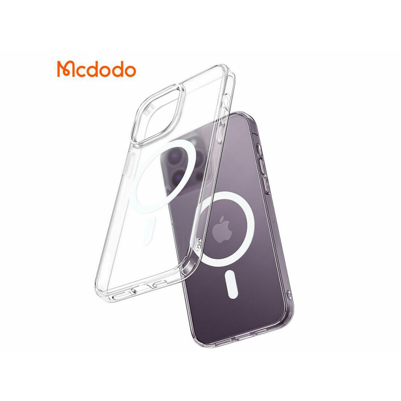 قاب محافظ مگ سيف آیفون 14 پرومکس شفاف مک دودو  Mcdodo Crystal PC-3093 Apple iPhone 14 Pro Max Magsafe Case
