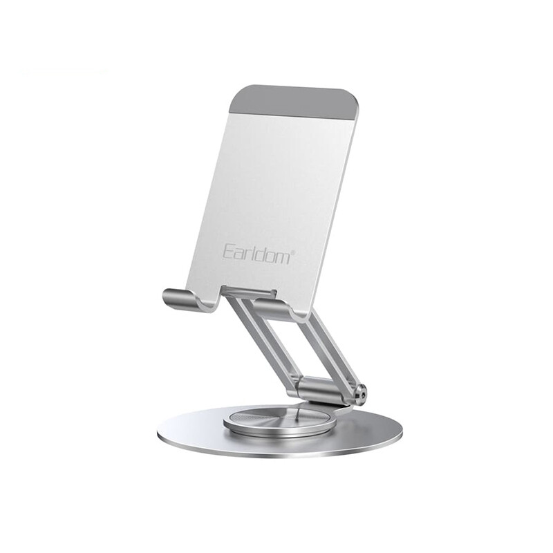هولدر گوشی موبایل و تبلت رومیزی 360 درجه فلزی ارلدام Metal Foldable Desktop Stand Earldom ET-EH227