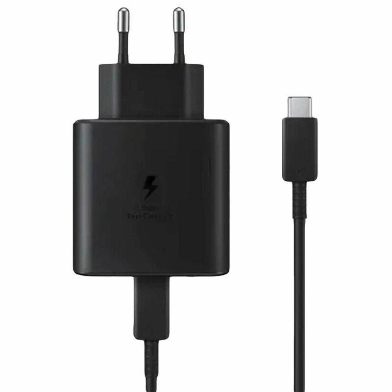 شارژر دیواری تایپ سی 45 وات و کابل دو سر تایپ سی اصلی سامسونگ EP-T4510