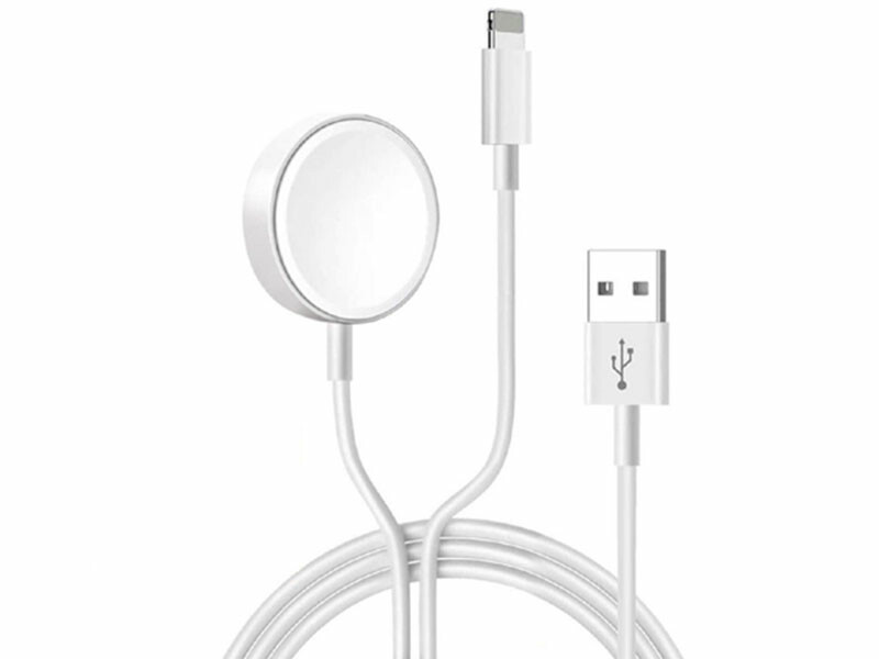 کابل شارژ لایتنینگ و شارژر بی سیم مگنتی اپل واچ سری 4/3/2/1 کوتتسی Coteetci Watch Magnetic Cable+Lightning Data Cable 26002