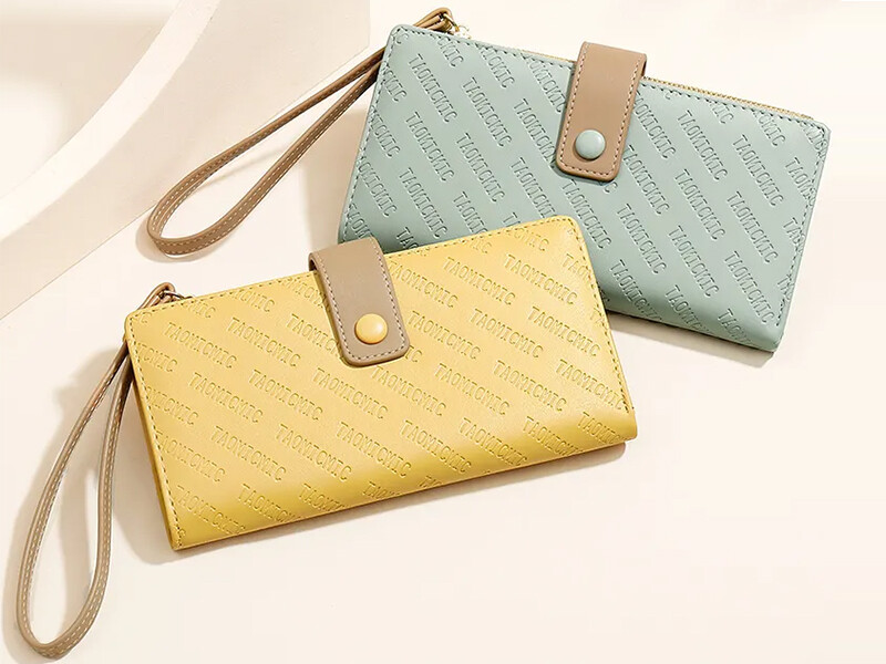 کیف پول زنانه بزرگ بند دار TAOMICMIC Y8843 large capacity wallet women's