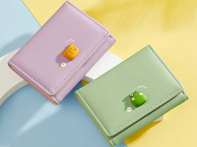 کیف پول دخترانه فانتزی TAOMICMIC Y8406 Short Wallet Simple Button