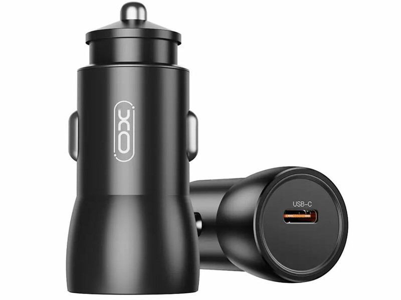 شارژر فندکی فست شارژ ماشین تایپ سی 25 وات ایکس او CC57