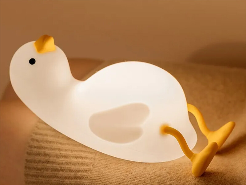 چراغ خواب شارژی فانتری طرح اردک Bxingsftys Silicone Night Duck-shaped Desk Lamp W01