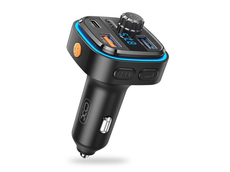 شارژر فندکی و گیرنده بلوتوث خودرو یو اس بی و تایپ سی ایکس او XO transmiter FM BCC08 Bluetooth MP3 car charger 3,1A