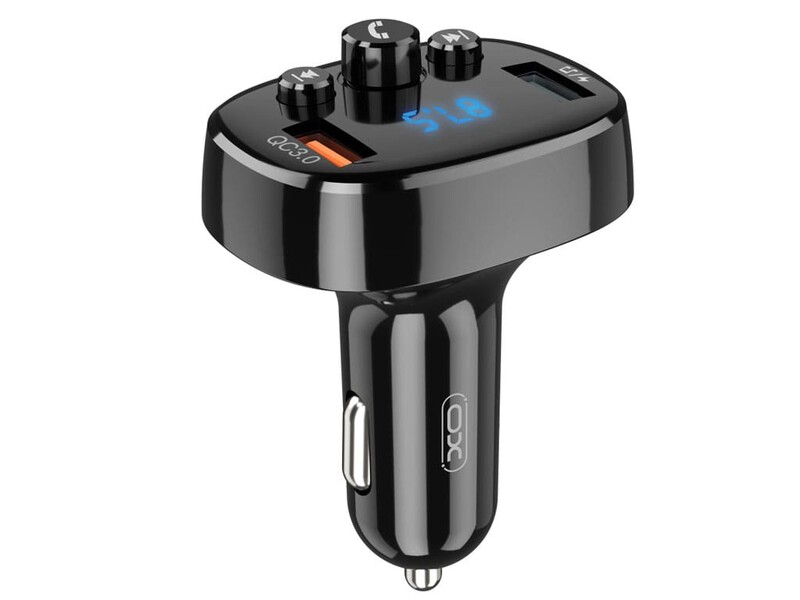 شاژر فندکی فست شارژ ماشین 18 وات و گیرنده بلوتوثی خودرو ایکس‌او BCC03
