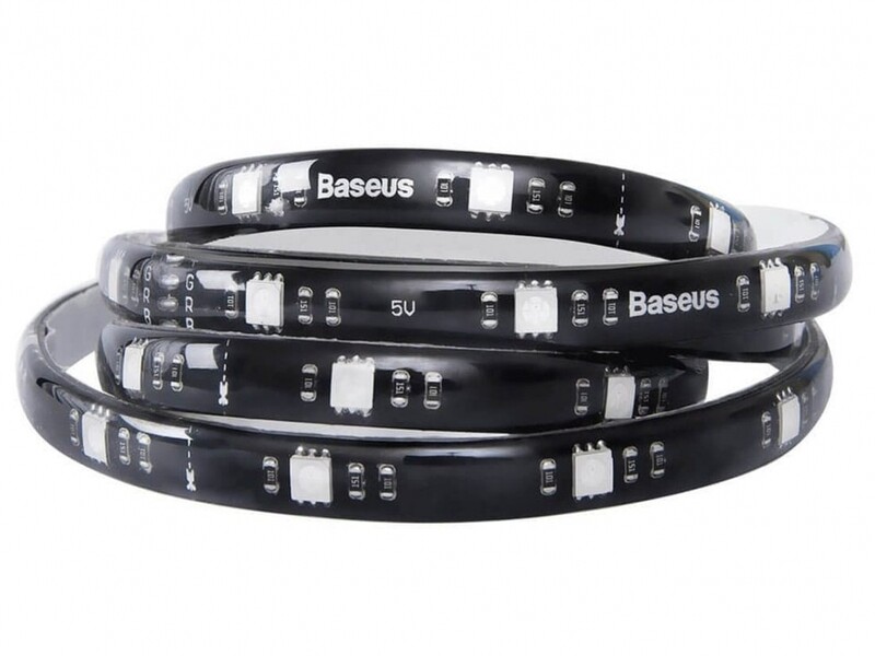 چراغ ال‌ ای‌ دی ریسه‌ای افزایش طول بیسوس Baseus RGB Colorful Light Strip Extension Pack 1m