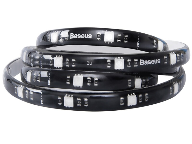 چراغ ال ای دی ریسهای چند رنگ بیسوس Baeus Cool Black USB Light Strip 1.5m