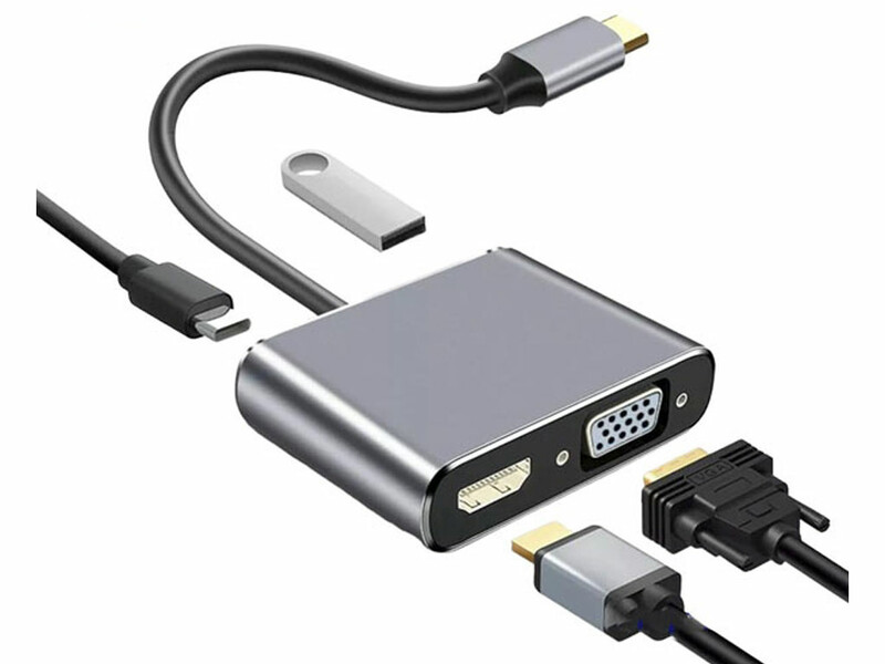 هاب تایپ سی 4 پورت کوتتسی Coteeci UCB-C To HDMI Multiport Adapter 83013