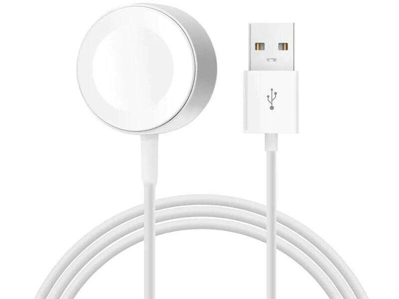 شارژر مغناطیسی اپل واچ سری 1/2/3/4/5 یک متری کوتتسی Coteetci iWatch magnetic charger usb interface CS5162-1000
