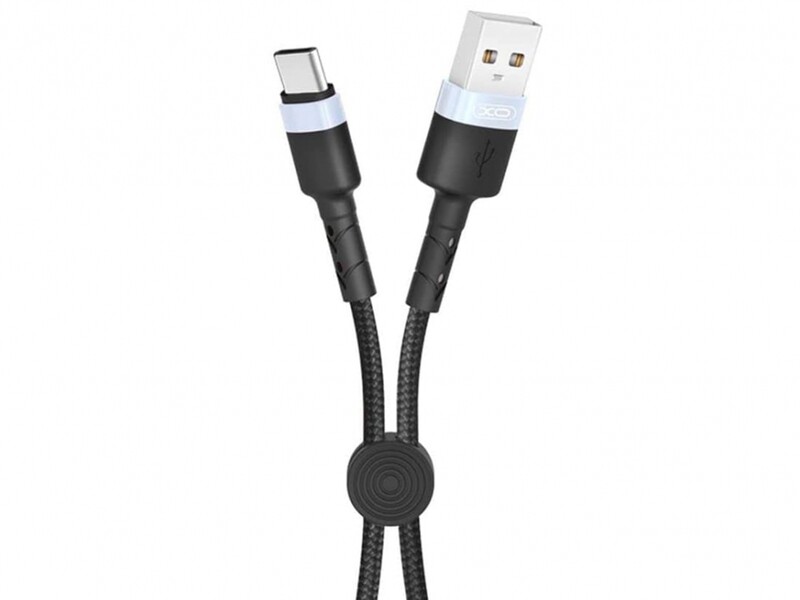 کابل شارژ پاوربانکی یواس‌بی به تایپ‌سی 25 سانتیمتری ایکس‌او XO Convenient usb cable with clip type-c NB117