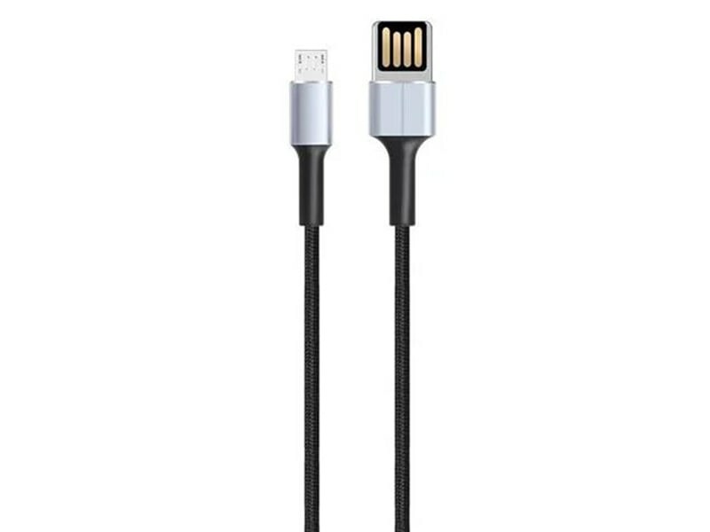 کابل شارژ سریع و انتقال داده میکرو به یواس‌بی یک متری ایکس‌او XO double side insert charging cable MICRO USB NB116