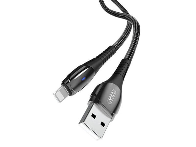 کابل شارژ سریع یواس‌بی به لایتنینگ به طول یک متر ایکس‌او XO Smart Chipset Auto Power-off USB Cable for lightning NB145