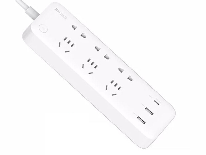 چند راهی برق و شارژر فست شیائومی 6 سوکت و 3 یو اس بی Xiaomi ZMI CXP01 Purple Rice Six-Position Power Strip 65W