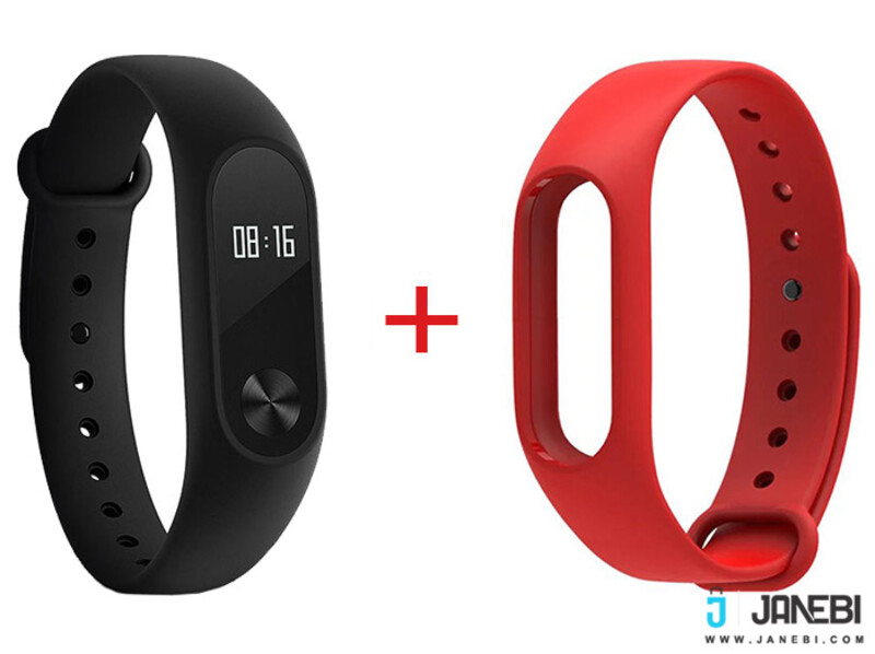 دستبند سلامتی شیائومی همراه بند Xiaomi Mi Band 2 With Strap