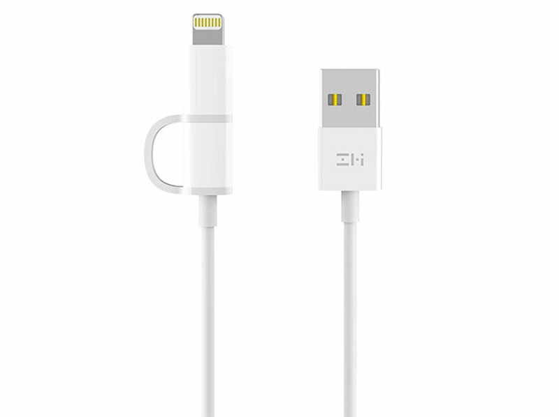 کابل شارژ و انتقال داده دو سر شیائومی Xiaomi ZMI 2 in 1 Cable 1m