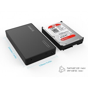 باکس هارد اینترنال به اکسترنال اوریکو ORICO 3.5 inch Type-C Hard Drive Enclosure 3588C3