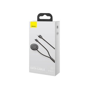 کابل تایپ سی و داک شارژ ساعت بیسوس Baseus Cafule One-for-two Data Cable USB to C+ Watch Charging Dock