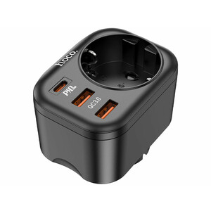 سوکت برق چند کاره 2 یو اس بی و 1 تایپ سی هوکو Hoco Multifunctional socket NS3 EU / GER