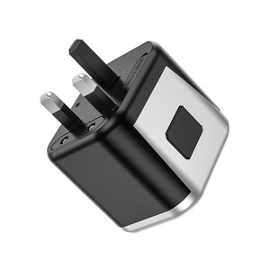 خرید شارژر دیواری و دو پورت یو اس بی هو کو Hoco Wall charger “AC5 Level” with plug converter