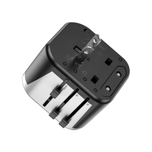 قیمت شارژر دیواری و دو پورت یو اس بی هو کو Hoco Wall charger “AC5 Level” with plug converter