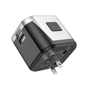 کیفیت شارژر دیواری و دو پورت یو اس بی هو کو Hoco Wall charger “AC5 Level” with plug converter