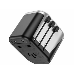 شارژر دیواری و دو پورت یو اس بی هو کو Hoco Wall charger “AC5 Level” with plug converter